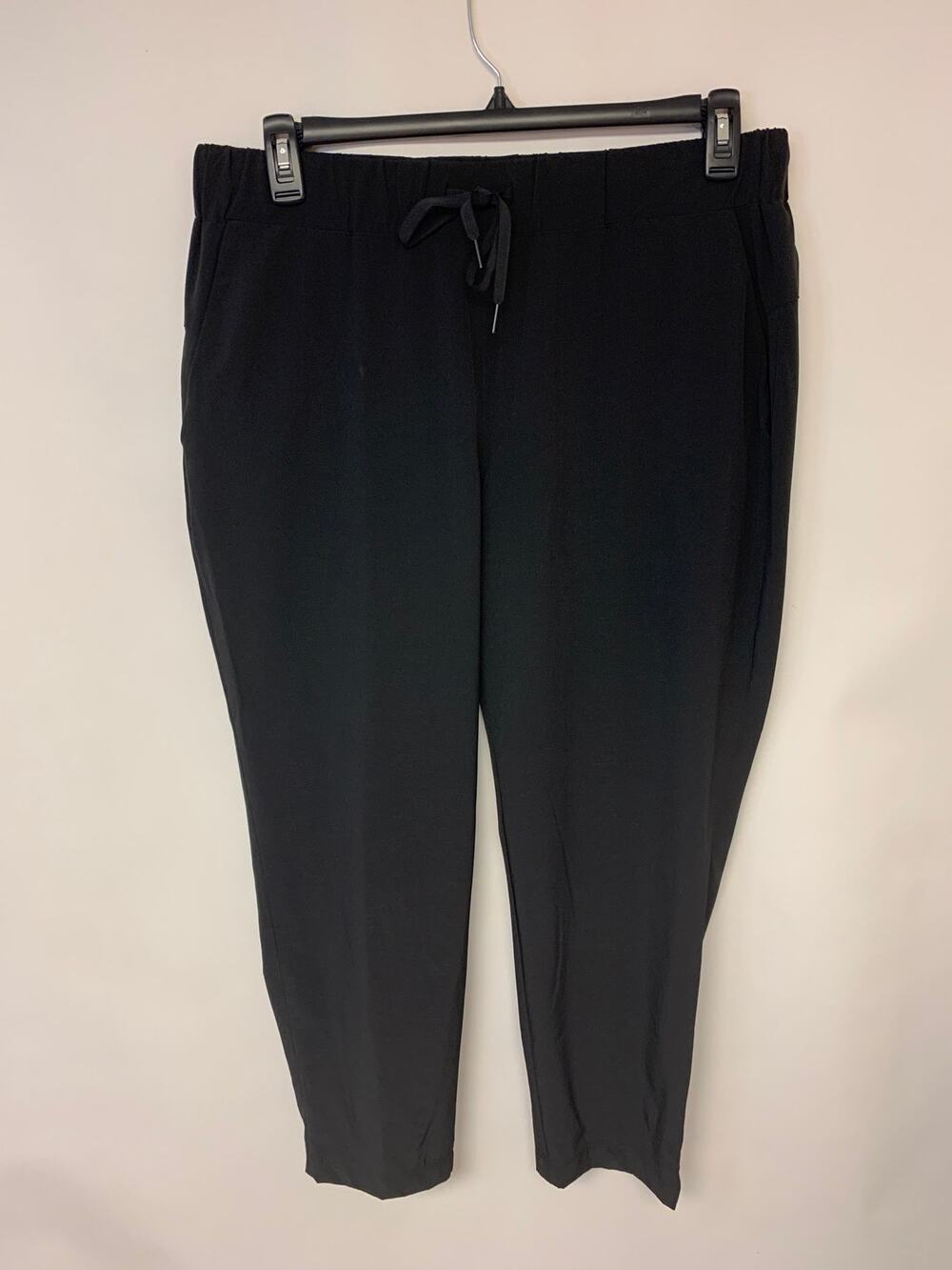 Chico's Zenergy Pants Black Casual Athleisure Lounge Womens Chicos SZ 2(12)